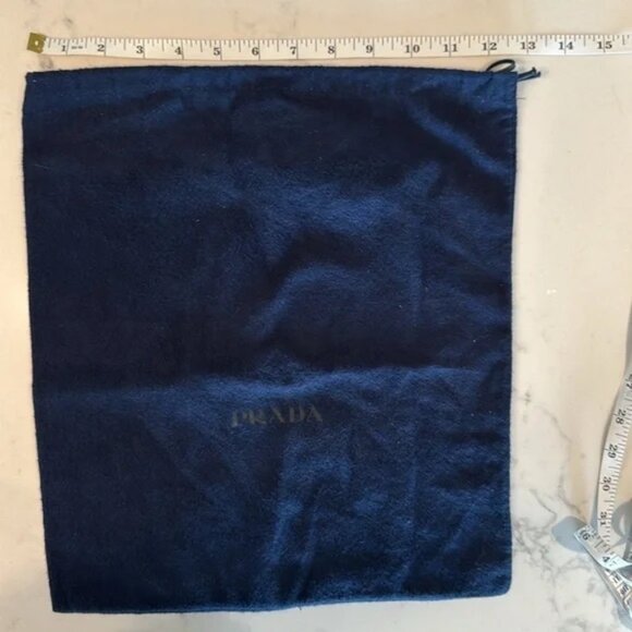 Prada Authentic Navy Blue Dust Bag 13 x 14 - Picture 3 of 4